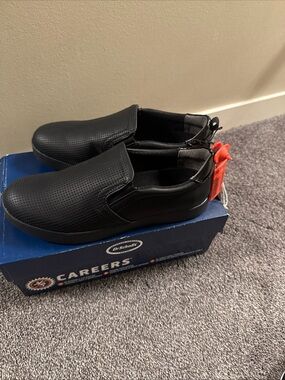 Dr. Scholl's Women’s Black Slip-On Work Shoes- size 7.5